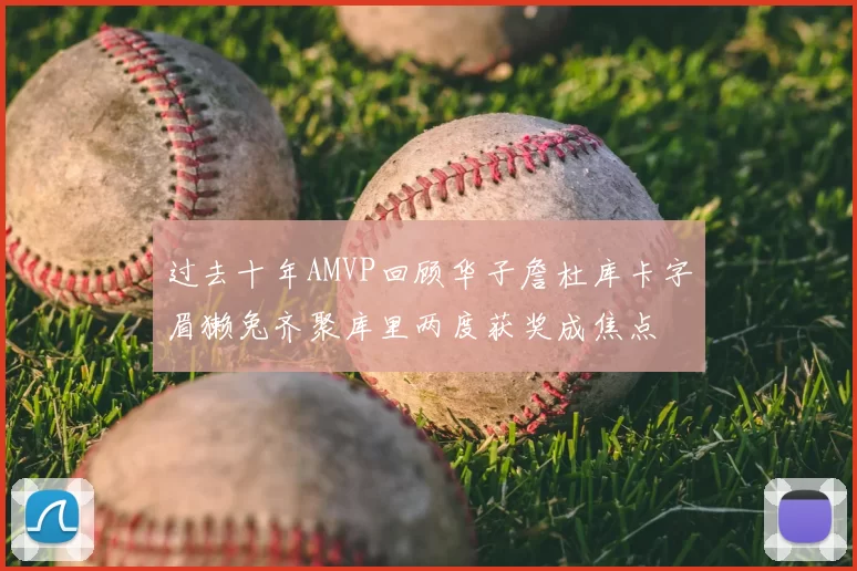 过去十年AMVP回顾华子詹杜库卡字眉獭兔齐聚库里两度获奖成焦点
