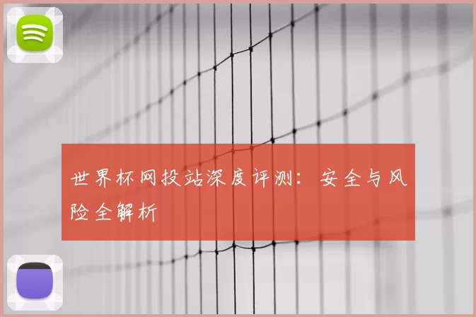 世界杯网投站深度评测:安全与风险全解析